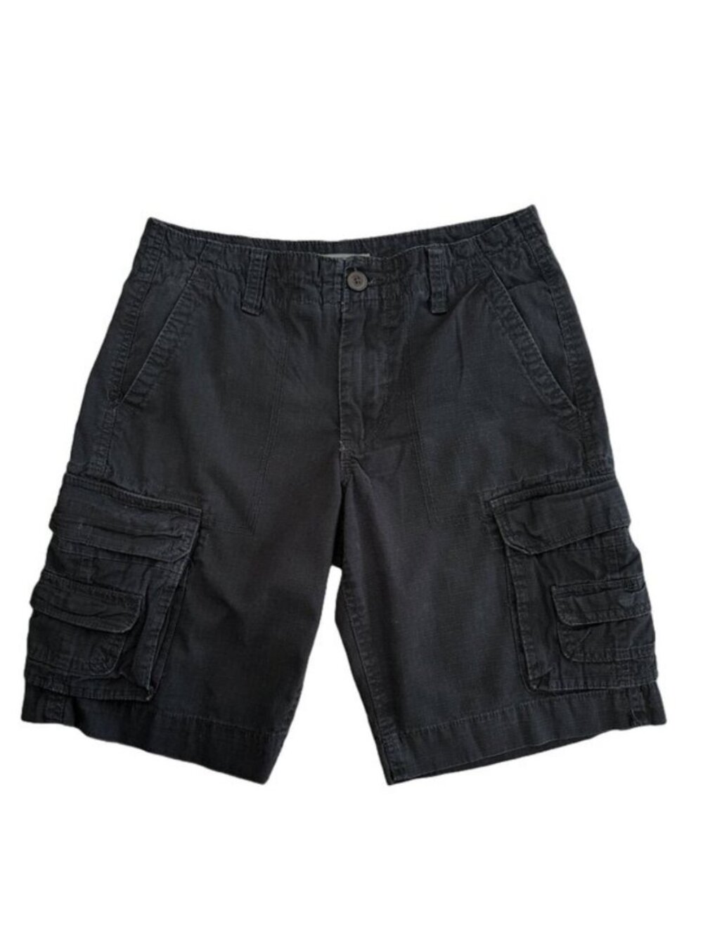 Cape Juby Cargo Shorts Mens 29 Black Cotton Multi Pocket Casual Shorts